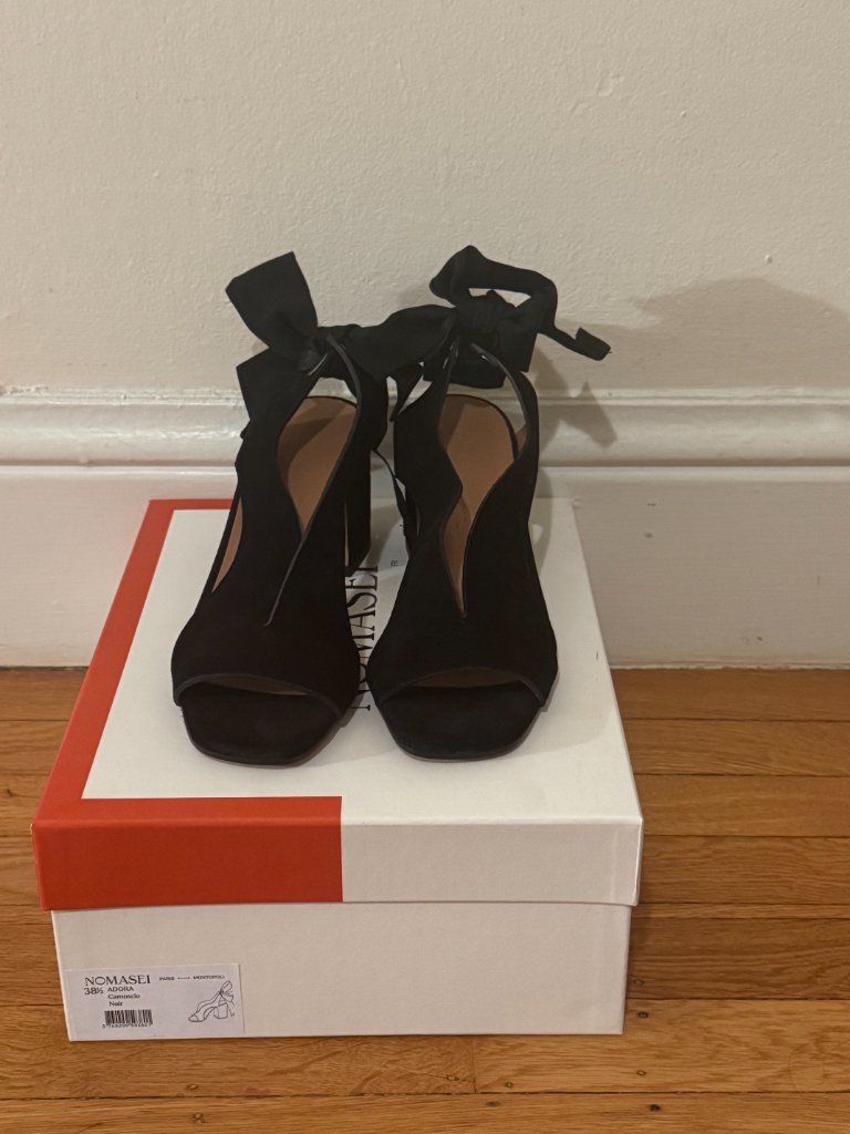 Nomasei Black Adora Sandals (Never Worn) - Size Fr 38.5 / Us 7.5 — image 3 of 8